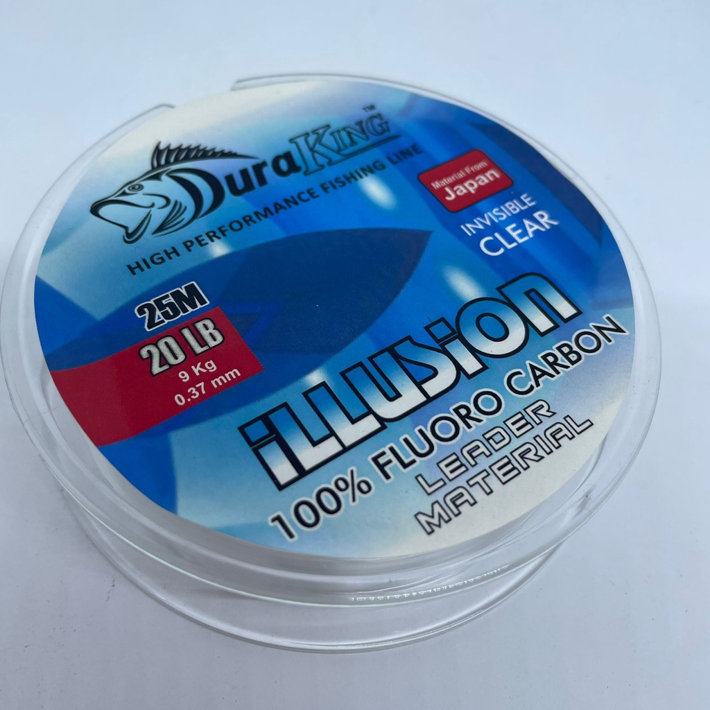 Senar Pancing Leader Duraking Illusion Fluoro carbon 25 meter / 20 LB