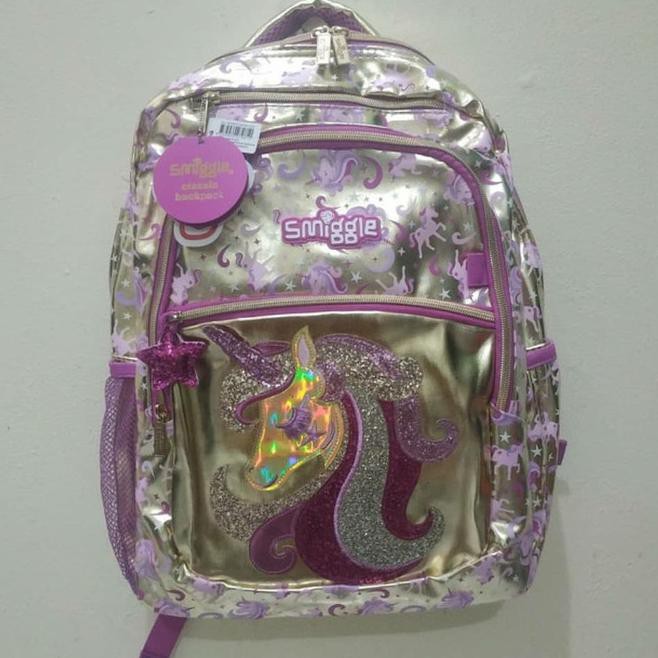 ❤️ BIG SALE RANSEL ANAK ANAK❤️ SMIGGLE BAG UNICORN GOLD ORIGINAL ,TAS PAUD TAS ANAK ANAK TAS