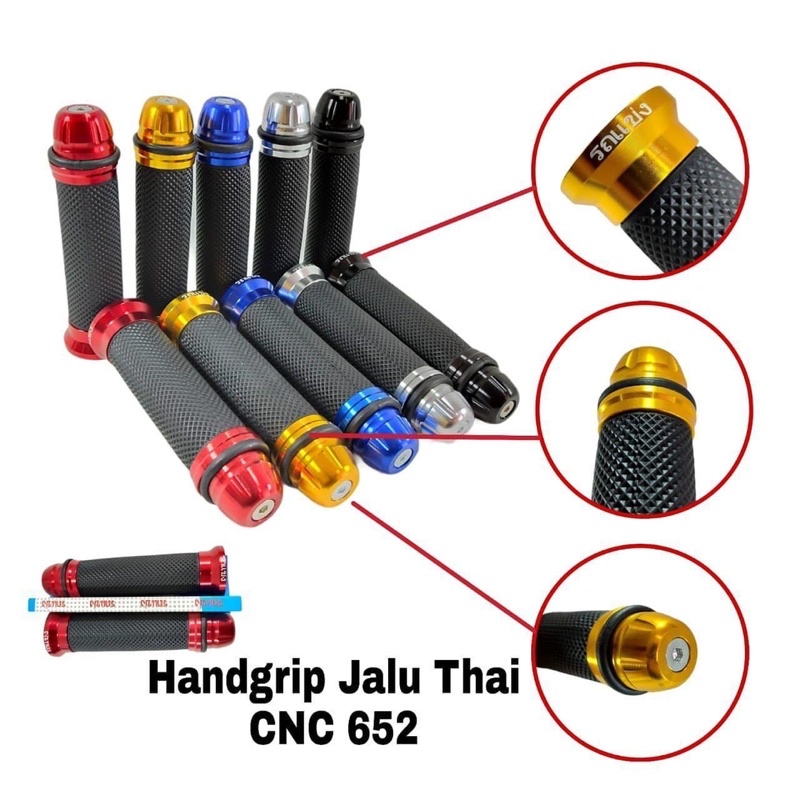 HANDGRIP JALU STANG FULL CNC THAILAND MODEL  กริปเหล็ก