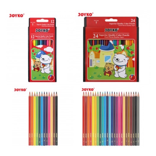 

JOYKO - Pensil Warna isi 12 Pcs / 24 Pcs Panjang Color Pencil