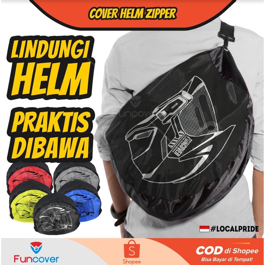 RainCoat COVER Sarung HELM anti air