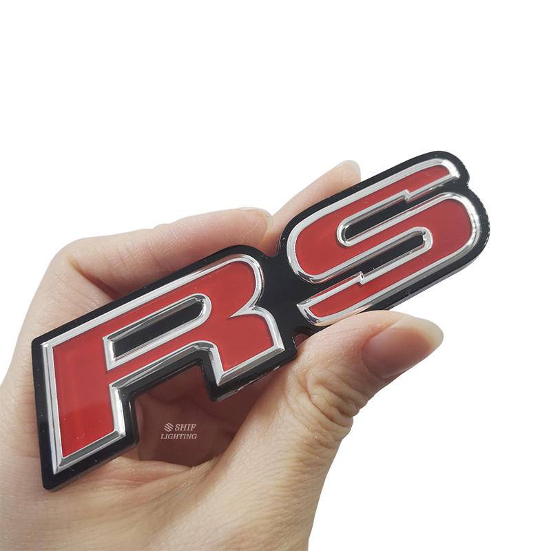 1pc Stiker Emblem / Badge Tulisan Rs Untuk Dekorasi Mobil Honda