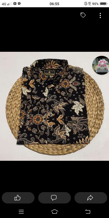 Mahendra Kemeja Batik Pria Full Furing Bahan Katun Sragenan