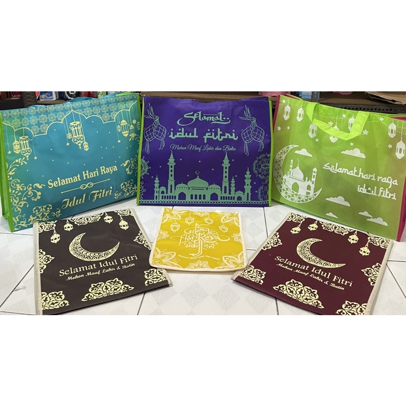 Tas Hampers Lebaran Idul Fitri - Tas Goddie bag Spoundbond - Tas Idulfitri - Tas HARI Raya