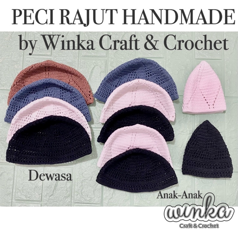 Peci / kopiah / topi rajut