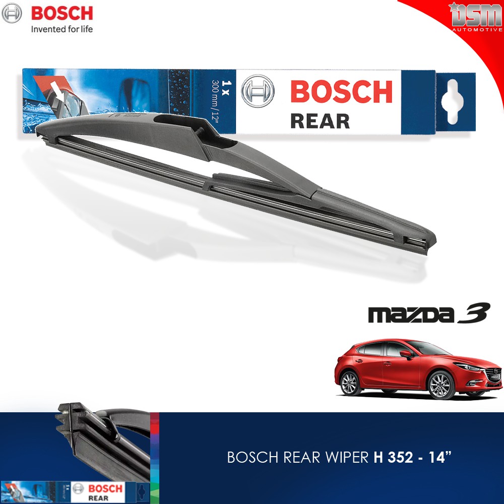 Bosch Rear Wiper / Wiper Belakang Mazda 3 - 14 Inch / Bosch Original / DSM