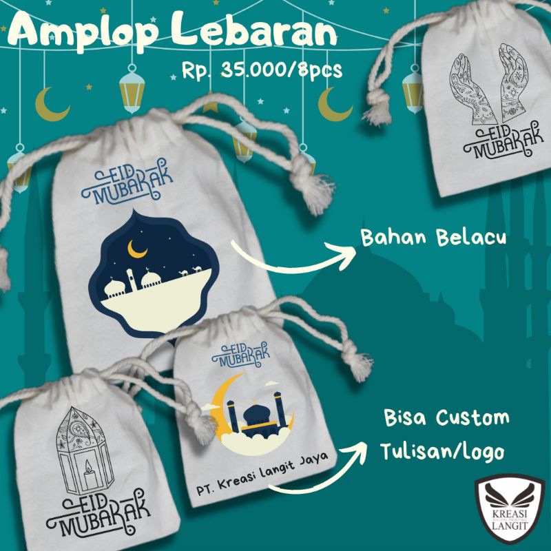 

POUCH SERUT ANGPAO EDISI LEBARAN | KAIN BELACU | DESAIN SUPET ELEGAN | BISA INPUT TULISAN DAN LOGO