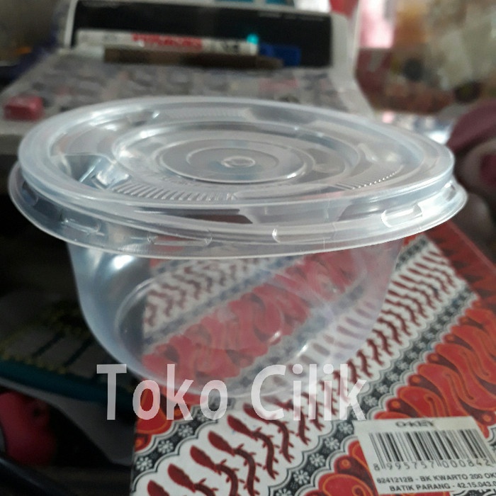 

mangkok/plastik/mika/tutup/500 Ml/wadah/kemasan/seblak/baso/cilor - BARU