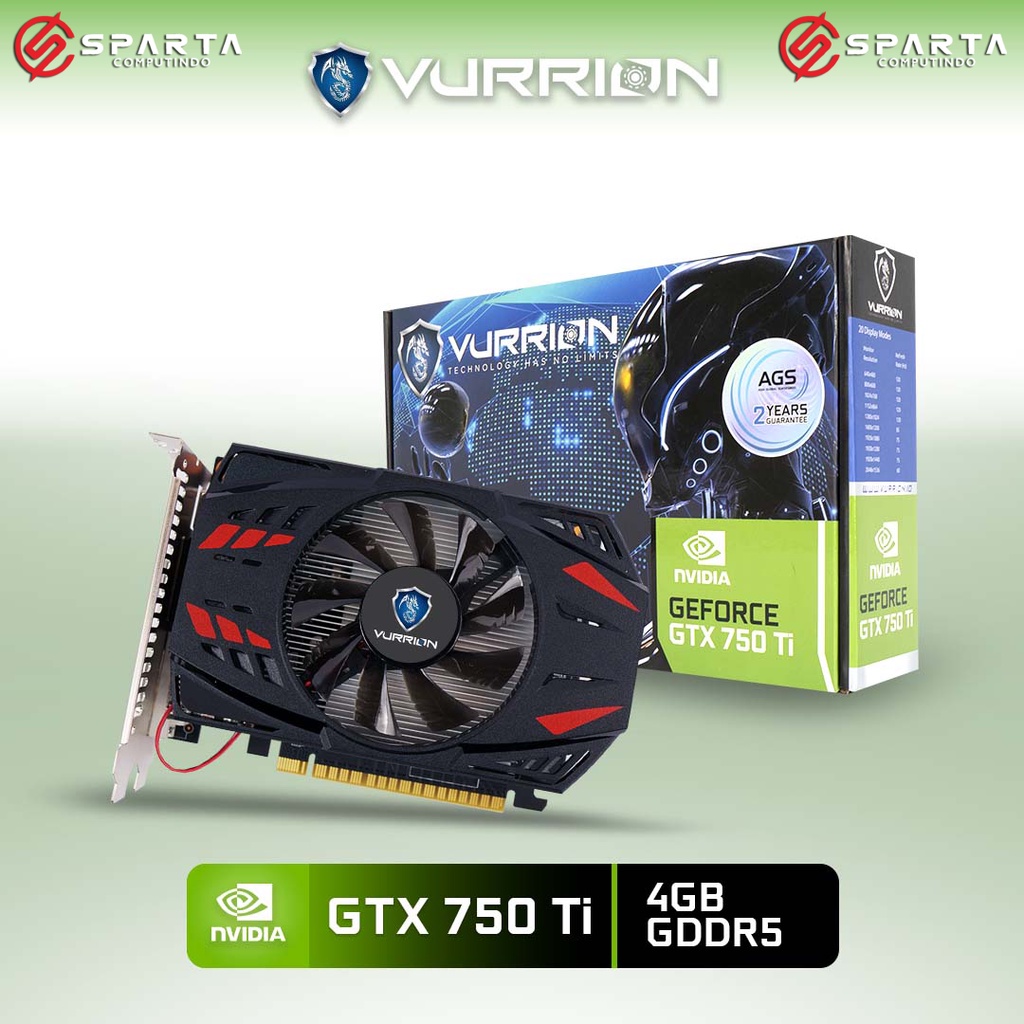 VGA Nvidia Geforce GTX 750Ti 4GB GDDR5 Vurrion New Garansi Resmi