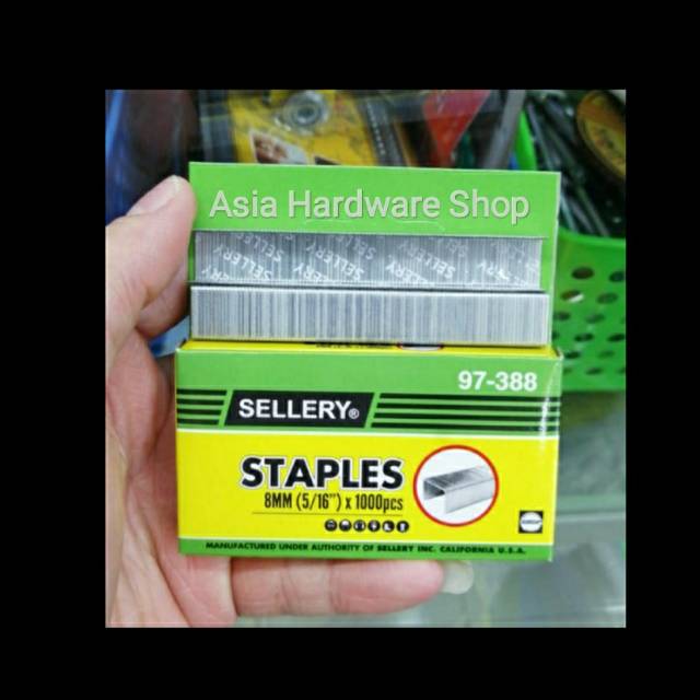 

Isi Staples Jok Tembak Sellery 8mm / Refill Stapler Jok 1000 Pcs Sellery