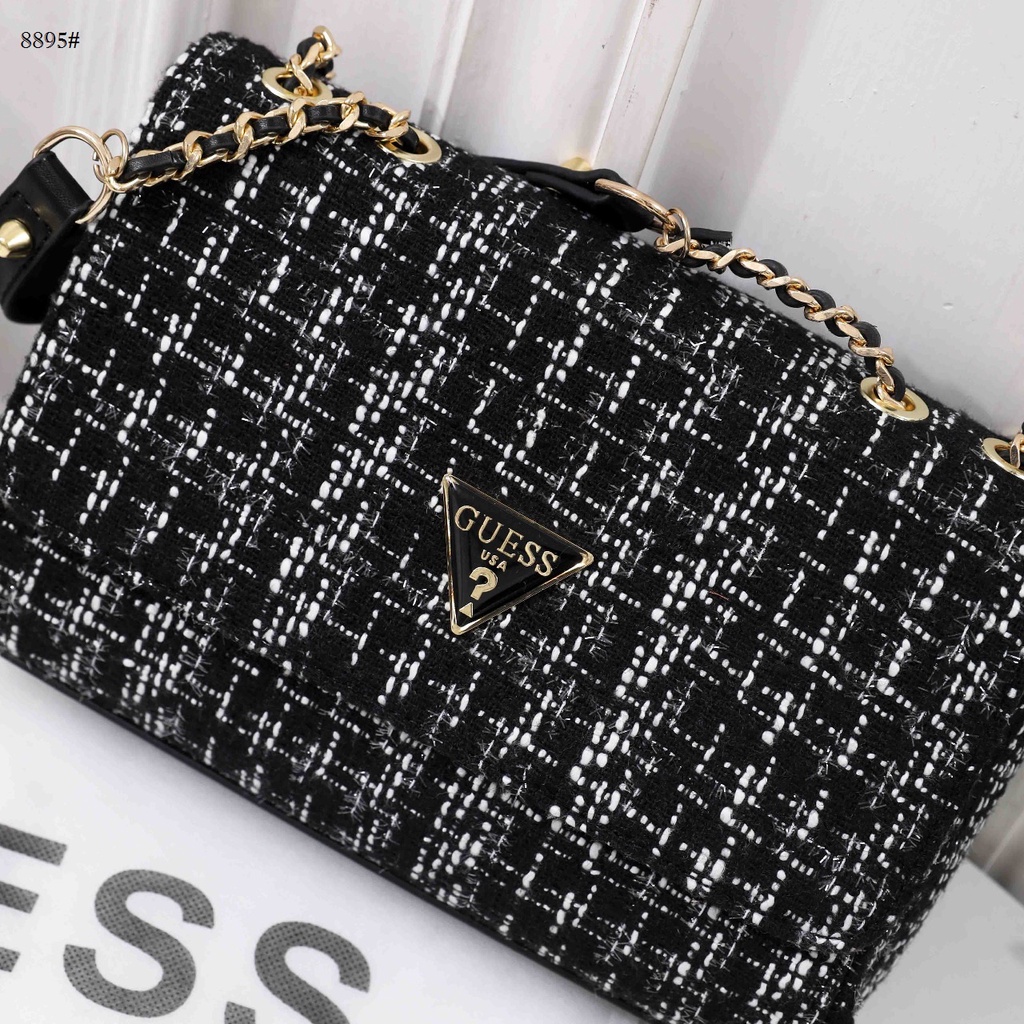 Tweed Shoulder Bag #8895