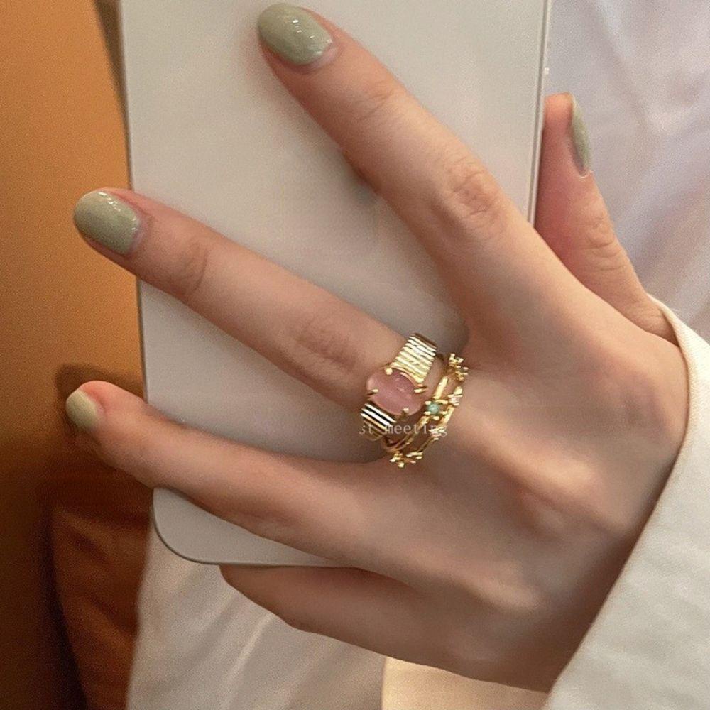 Needway Cincin Jari Zirkon Ins Fashion Match Pesta Pernikahan Temperamen Gaya Korea Ring