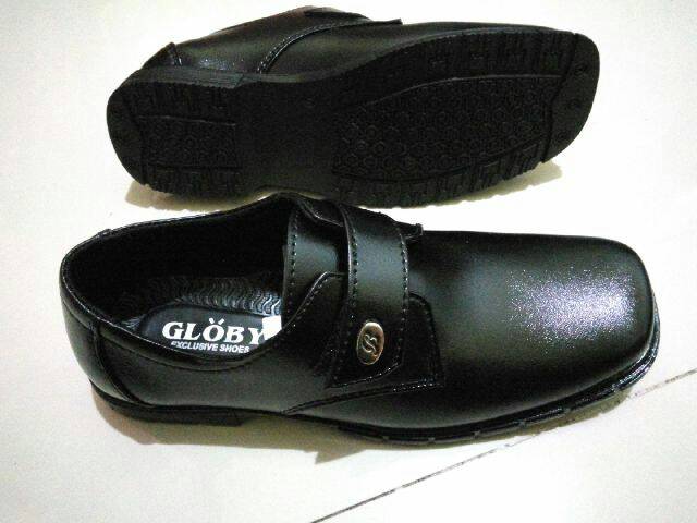 Sepatu Pantofel Anak Laki-laki Hitam Sekolah Fullblack Untuk Acara Formal Casual Resmi Traning Natal