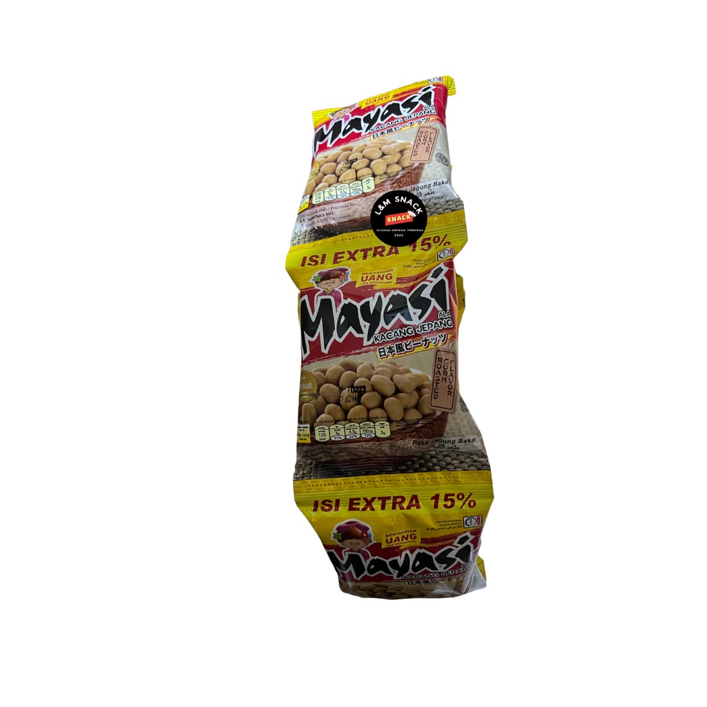 Kacang Mayasi ala Kacang Jepang 1 Renceng Isi 10 pcs @23g+3.5gr