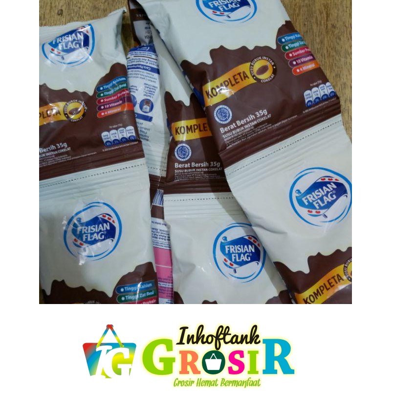 

Frisian Flag Kompleta Susu Bubuk Coklat (1rcng/10pcs)
