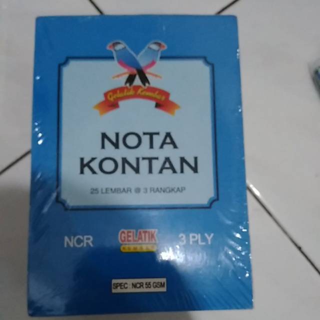 NOTA KONTAN 3 PLY / 3 RANGKAP KECIL