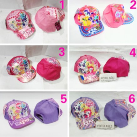 Topi anak perempuan My Little Pony / topi anak cewek kuda poni Terbaru