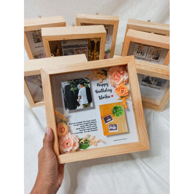 KADO UNIK BINGKAI/FRAME/PIGURA 3D + AKRILIK ANTI PECAH