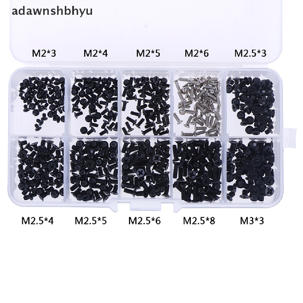 Sekrup set Komputer laptop adawnshbhyu 500pcs universal screw m2 m2.3 m3