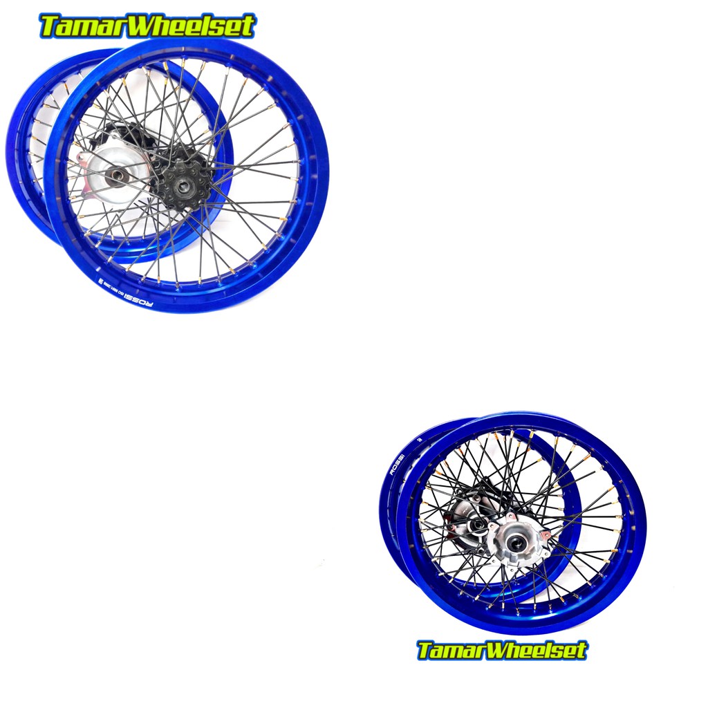 Velg Set Ring 17 Honda CRF 150 L Warna Biru Ukur 2.50/3.00