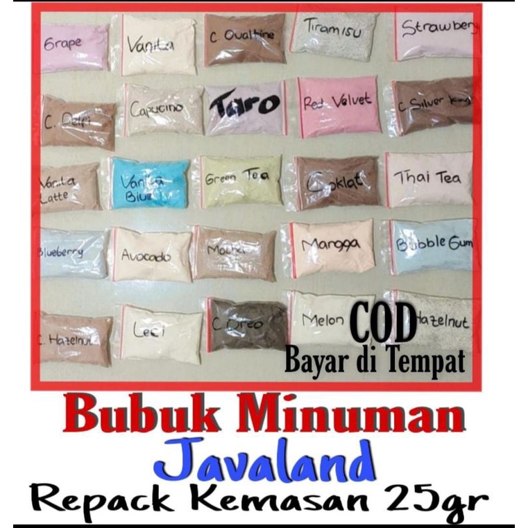 

Bubuk Minuman Javaland kemasan 25gr