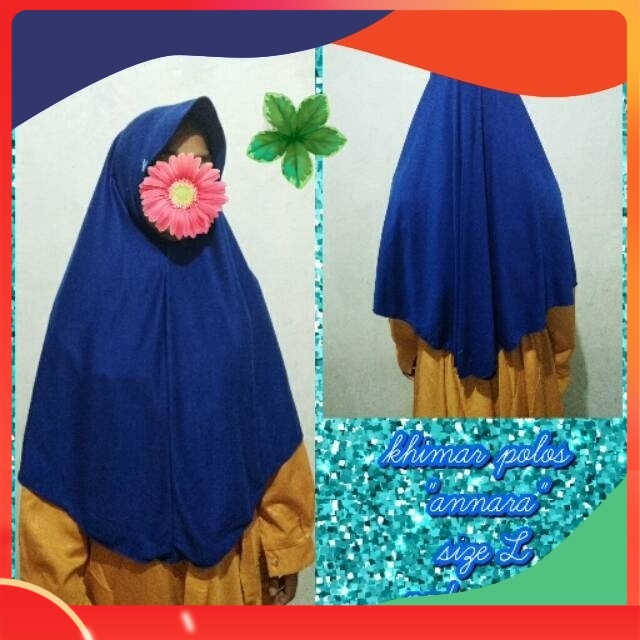 hijab instan kaos polos sisa L Annara