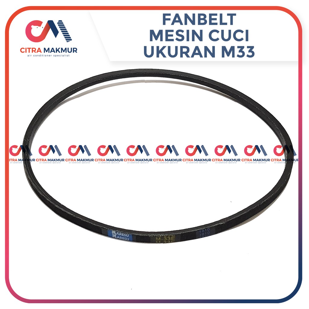 Vanbelt M33 Mesin Cuci LG Sharp Van Fan Belt Panbel Fanbelt Vbelt Pan M 33