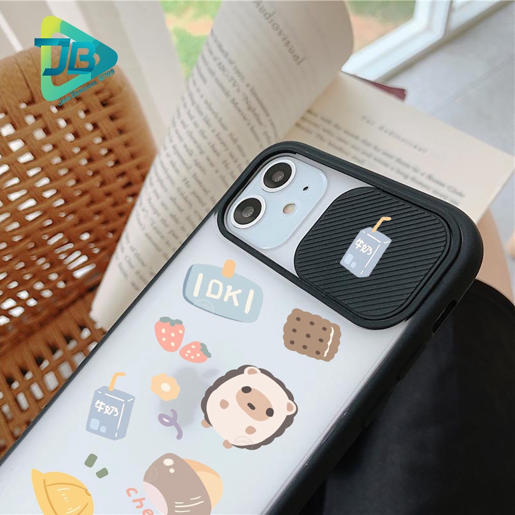 SOFTCASE SLINGCASE SLIDE PELINDUNG KAMERA HUNGRY SAMSUNG OPPO VIVO REALME IPHONE XIAOMI ALL TYPE JB5148