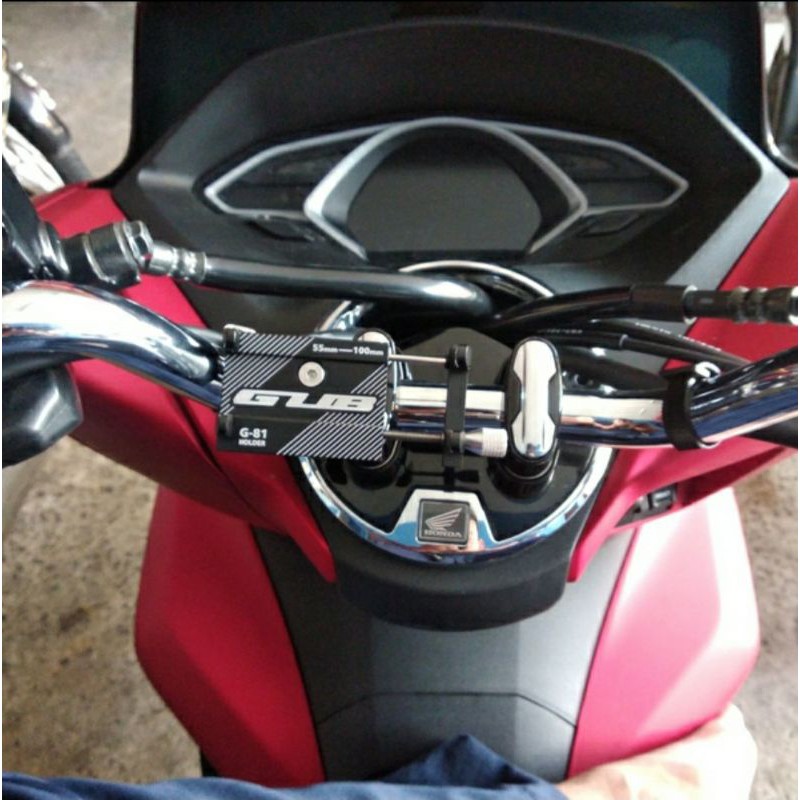 Gub g81 Holder hp gps aluminium honda adv pcx beat street scoopy dll