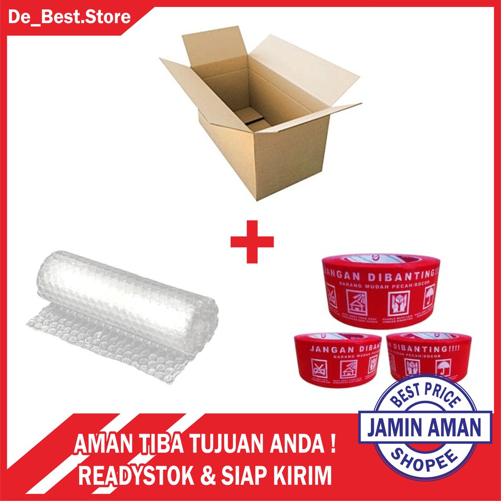 

DBS PACKINGAN SAFETY [KARDUS + BUBBLE WRAP + FRAGILE]