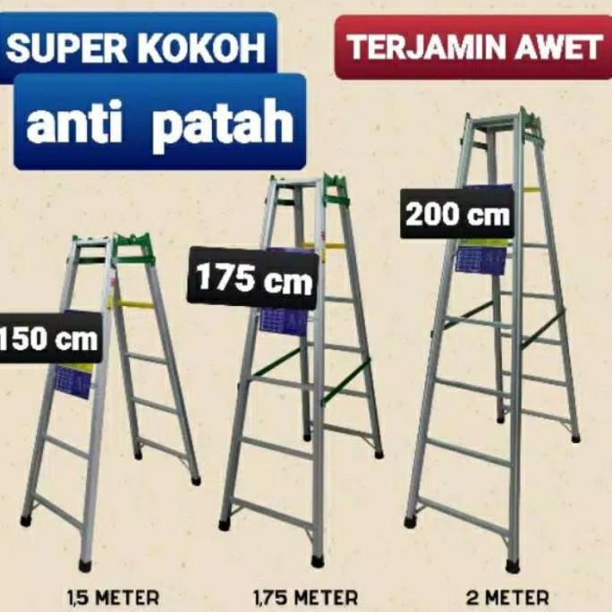 TANGGA LIPAT ALUMUNIUM DESTAR CALTEX UKURAN 125CM 150CM 175CM 200CM BI FDD656ES5