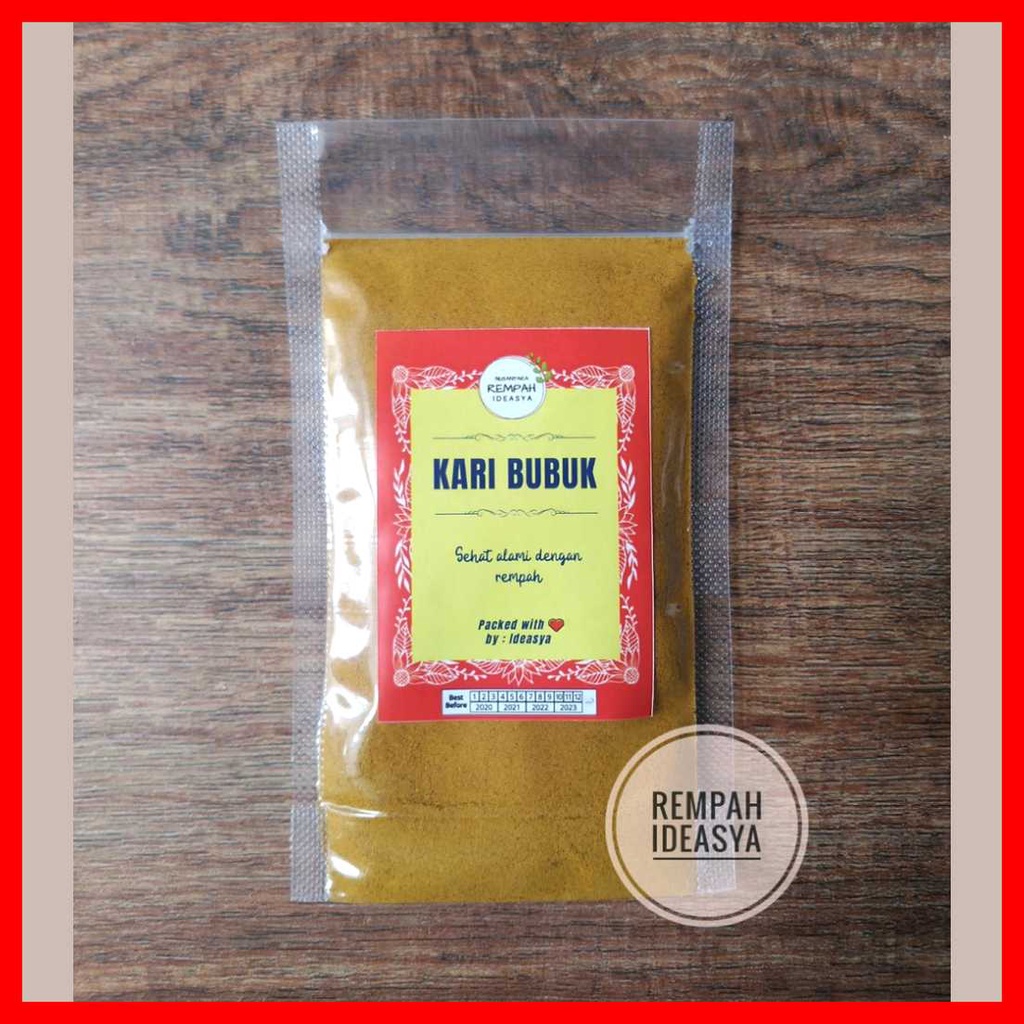 

Kari Bubuk / Curry Powder Asli Non MSG Tanpa Campuran Tepung