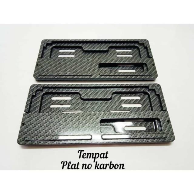 Tempat plat nomor karbon variasi motor