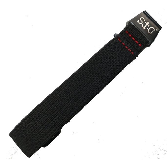 Strapguy Mn Style 20Mm Black & Red Accent (Black) Terbaru