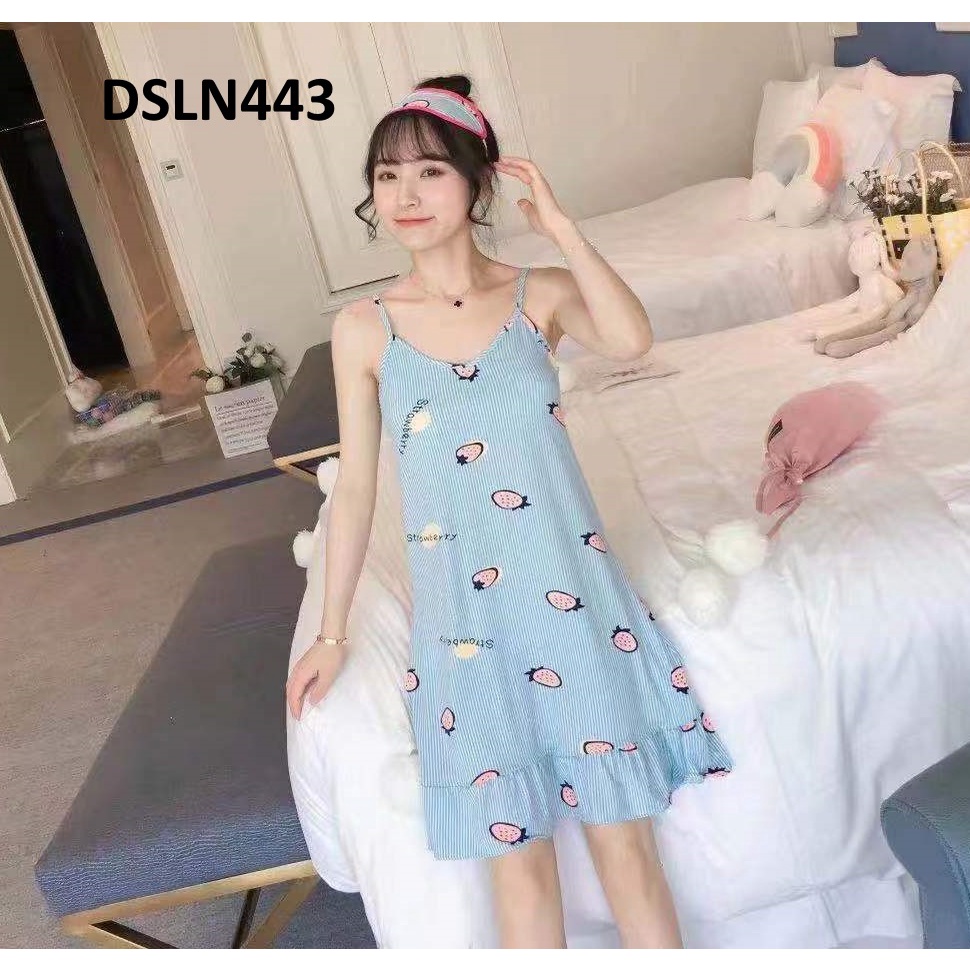 Daster Tanktop Forest Leaf Flower Cream