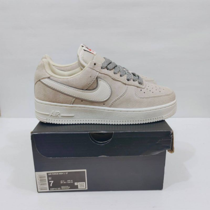 air force grey suede