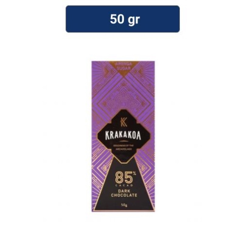 Krakakoa 85% Dark Chocolate 50G | 85% Cokelat Gelap