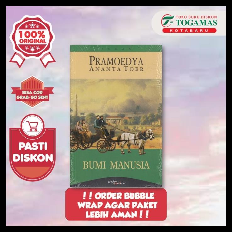 TERBARUU ROMAN BUMI MANUSIA - PRAMOEDYA ANANTA TOER SALE