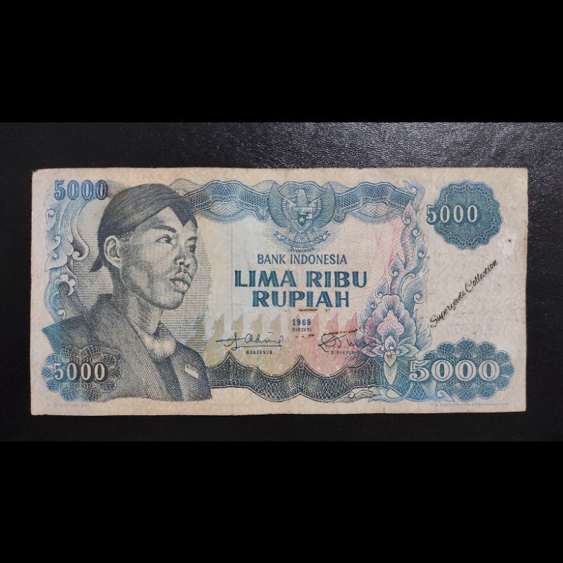 Uang Kuno Kertas Bank Indonesia Rp 5000 1968 Sudirman Soedirman Paling Murah