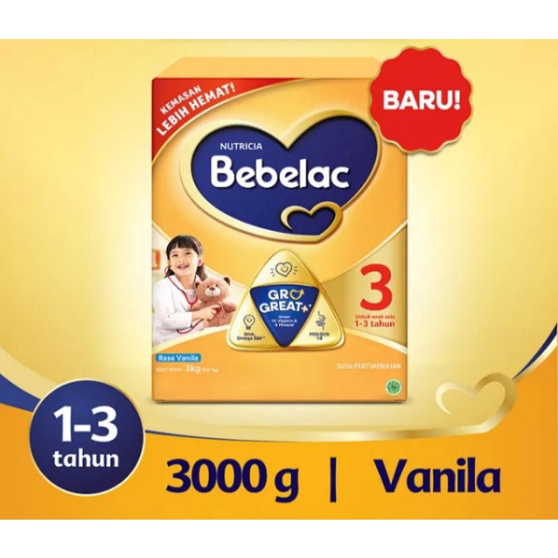 Bebelac 3/4 3000gr Madu Vanila Exp 2025/2026