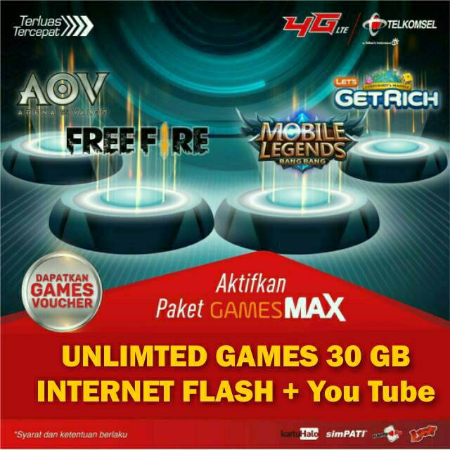 Beli kuota game telkomsel