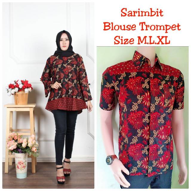 GROSIR COUPLE BATIK BLUS MERAK