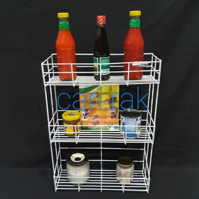 Rak Bumbu Dapur / Rak Sabun / Rak Serbaguna Merk SIERRA type MAHONI