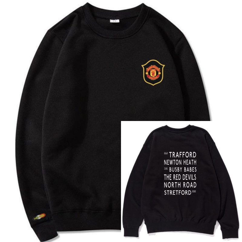 SWEATER CREWNECK MANCHESTER UNITED CREWNECK RED DEVILS MU SWEATER BOLA PRIA WANITA HIGH QUALITY