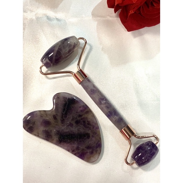 gua sha paket amethyst, gua sha