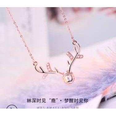 WOMEN NECKLACE 100 Languages I Love You Pendant / Projection Necklace