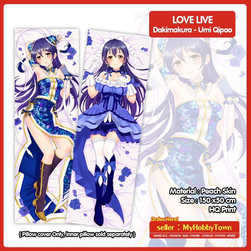 Sarung Bantal Anime Dakimakura Love Live - Umi Sonoda Qipao Ver.