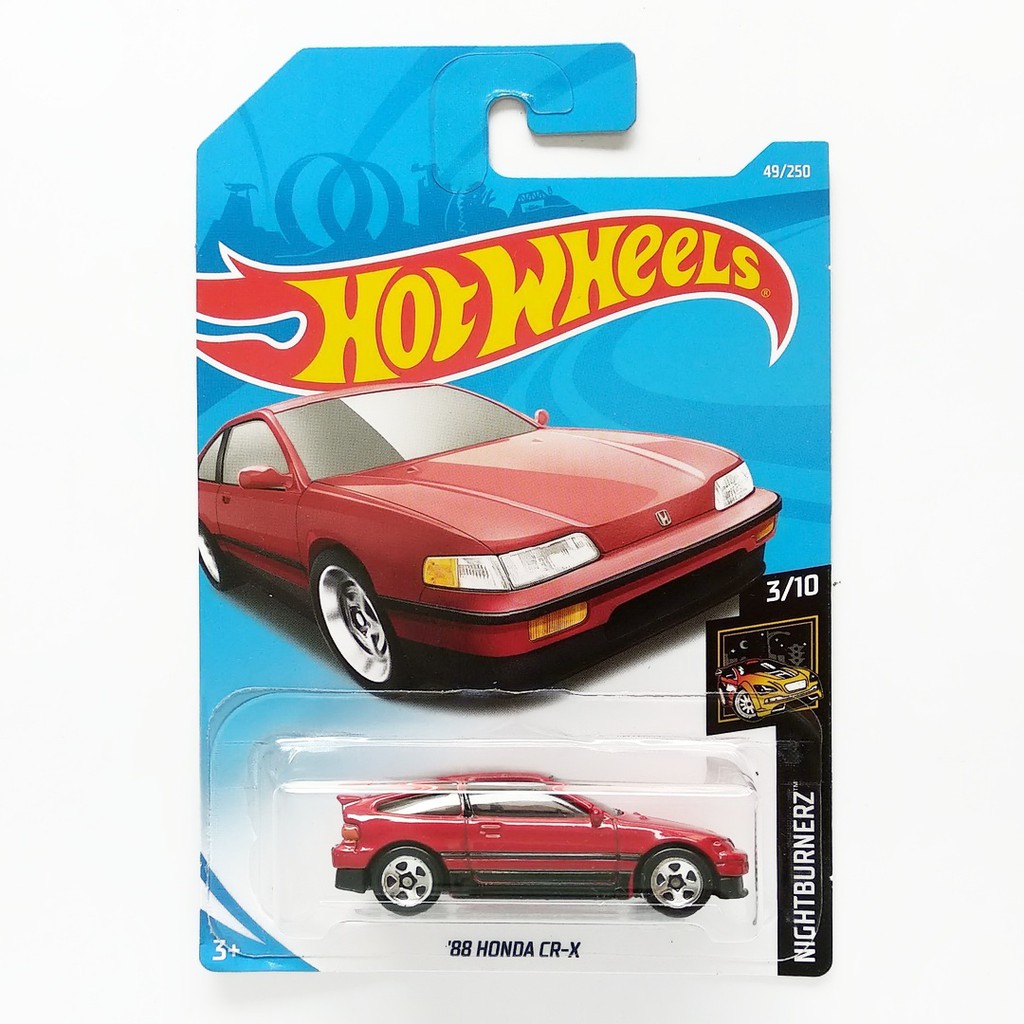 Hot Wheels 88 Honda CR-X Merah Nightburnerz Mainan Mobil Hotwheels