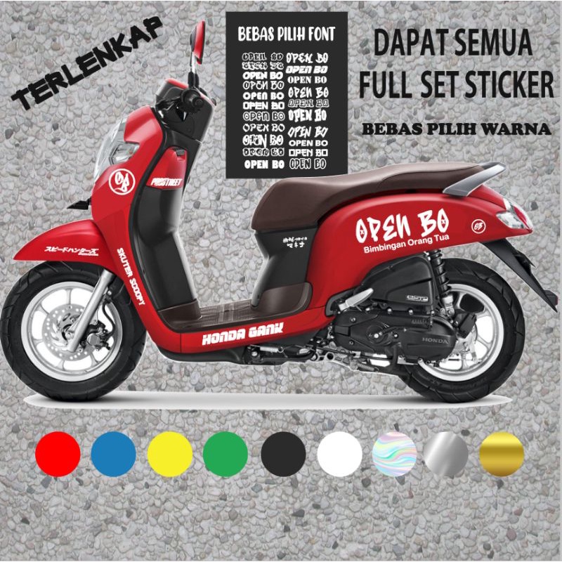 OPEN BO SCOOPY STICKER CUTTING YANG LAGI VIRALL SATU SETT KANG GHOSTINGG