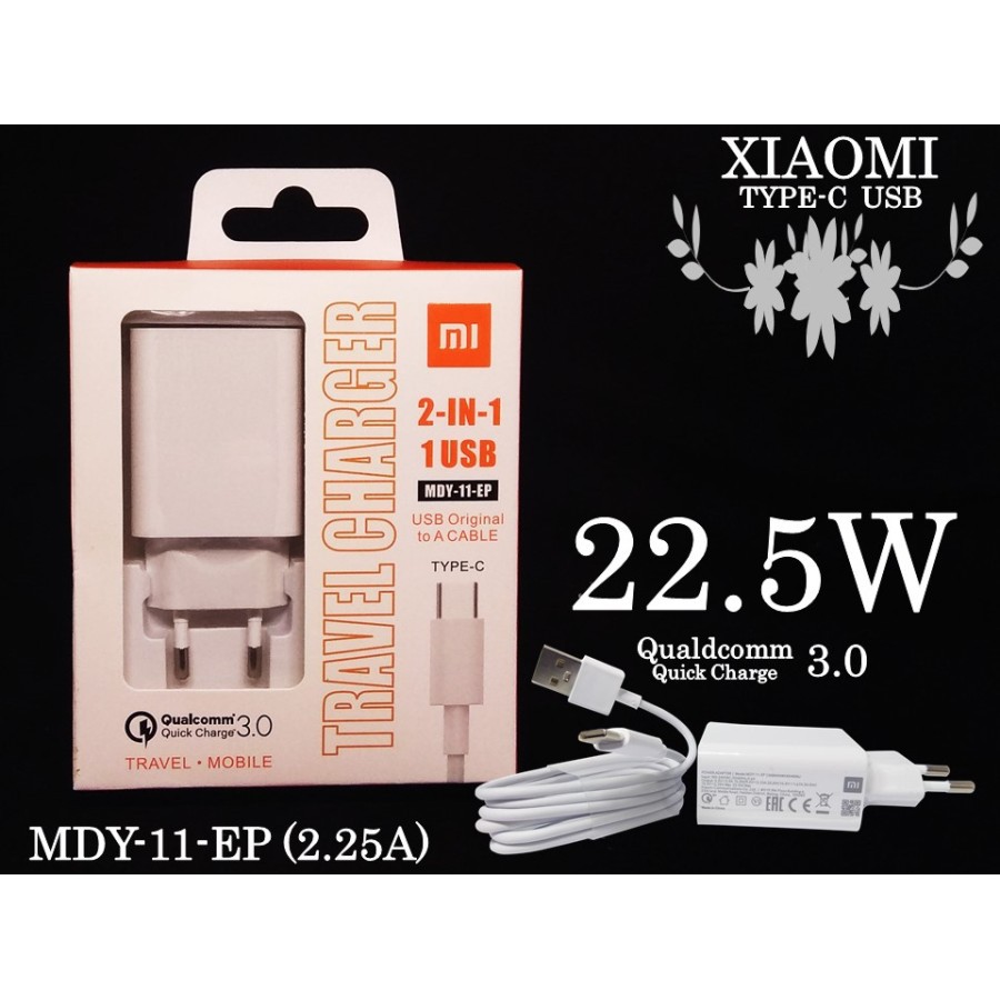 [RO ACC]  MDY11EP CHARGER XIAOMI 22,5W FAST CHARGING 3.0 TYPE C DEVICES ORIGINAL 100%